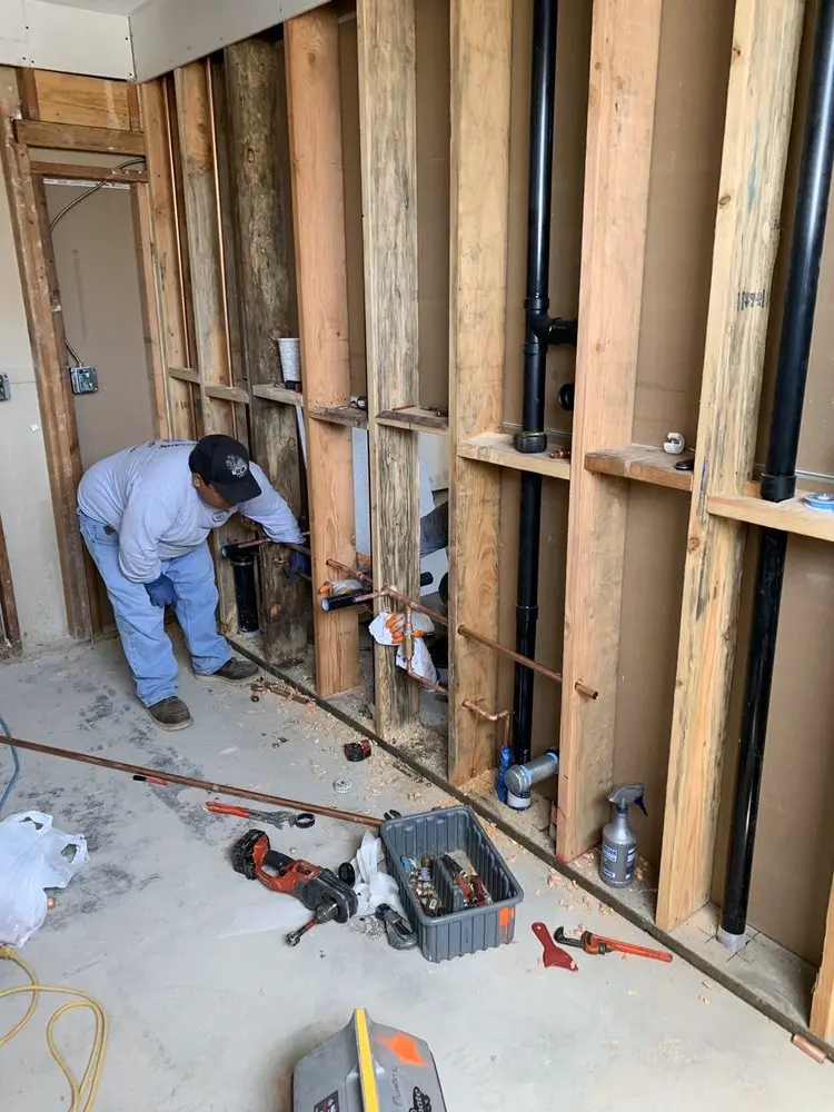 Commercial rough-in plumbing for Gas Line Repair in Powell